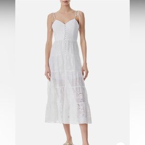 Alice + Olivia white eyelet dress, new with tags, size 2